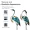 Glitzhome® Metal Standing Crane Garden Statue with Stakes Set
